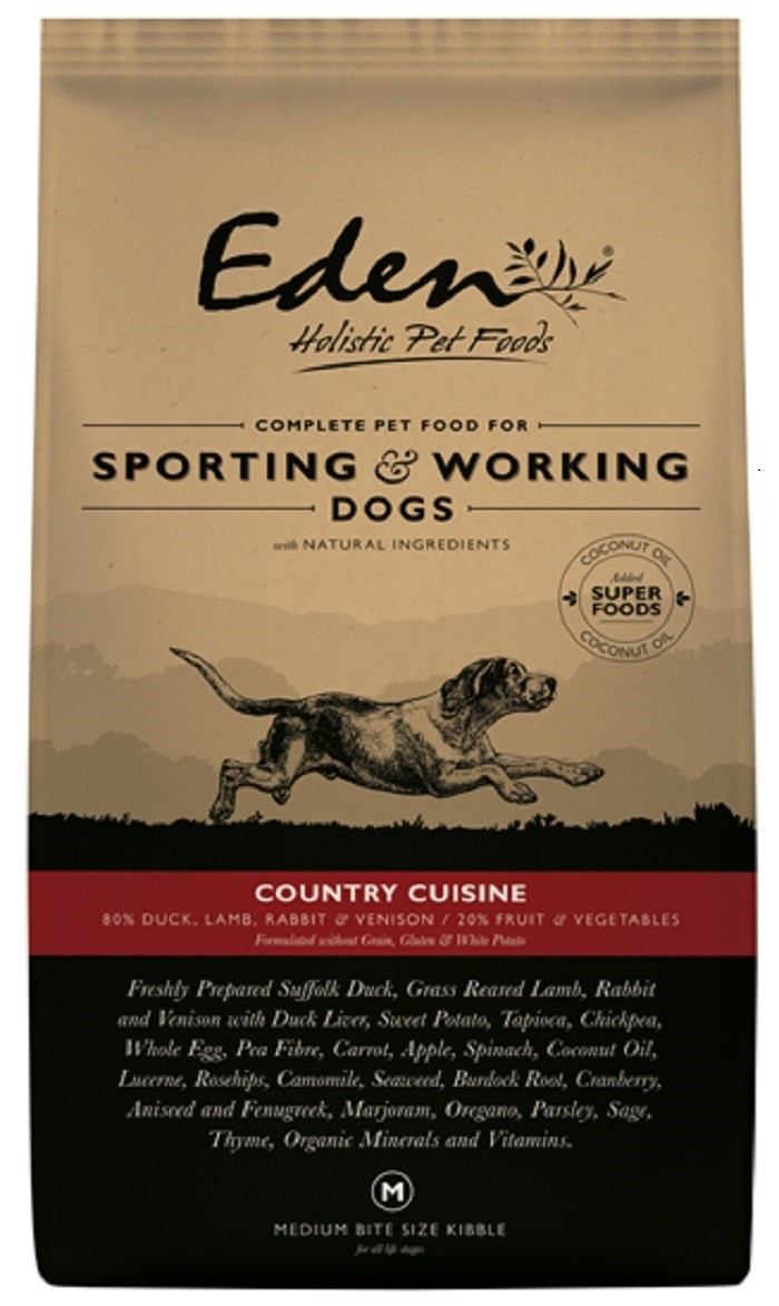 Eden Eden Cuisine Sporting Duck Lamb Rabbit Adult pet food packaging